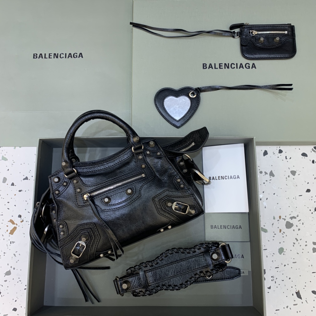 Balenciaga Neo Cagole XS Handbag Shoulder Bag Black